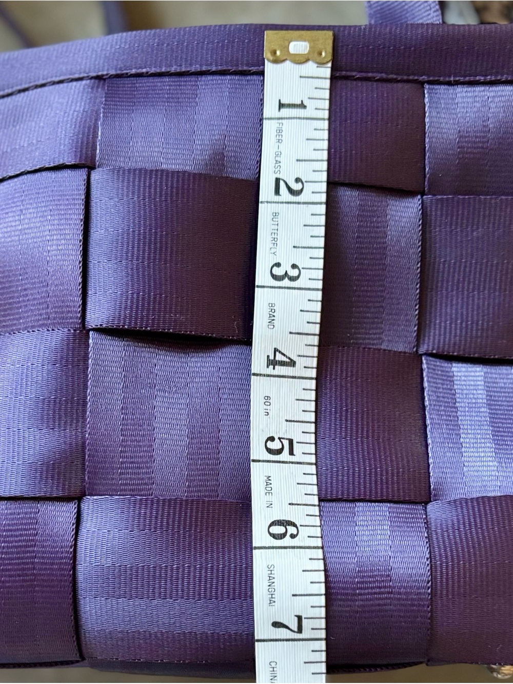 Harveys Purple Woven Ribbon Shoulder Bag - Picture 7 of 8
